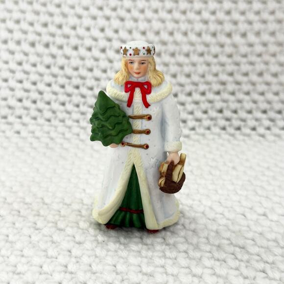 Lenox 1994 Porcelain Miniature Santa Collection Mrs Claus Holding A Tree W Box - Picture 8 of 8